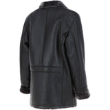 Mens Luxury Single Breasted  Sheepskin Coat Brown/brissa: KE-226