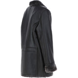 Mens Luxury Single Breasted  Sheepskin Coat Brown/brissa: KE-226
