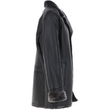 Mens Luxury Single Breasted  Sheepskin Coat Brown/brissa: KE-226