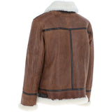 Luxury Shearling Pilot Jacket Antique : ke-271