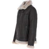 Luxury Shearling Pilot Jacket Brown : ke-271