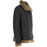 Luxury Shearling Pilot Jacket Ginger : ke-271
