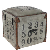 Ashwood Leather Numeric Storage Trunk Grey: KI-036