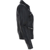 Women's Lamb Leather Biker Jacket : L-Gina