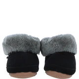 Sheepskin Slippers Black Leopard: LADIES BOOTYS