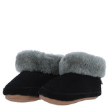 Sheepskin Slippers Black Leopard: LADIES BOOTYS