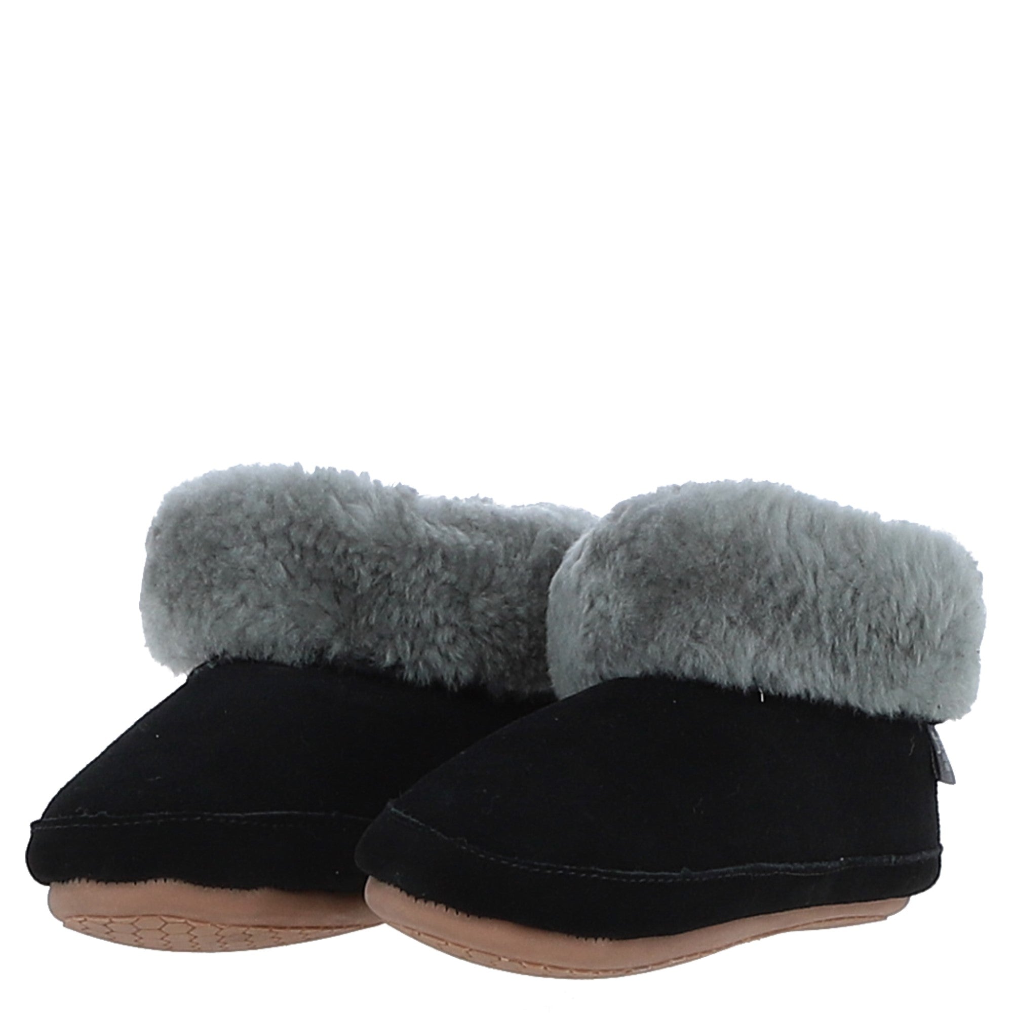Sheepskin Slippers Black Leopard: LADIES BOOTYS