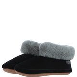 Sheepskin Slippers Black Leopard: LADIES BOOTYS