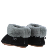 Sheepskin Slippers Black Leopard: LADIES BOOTYS