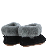 Sheepskin Slippers Black Leopard: LADIES BOOTYS