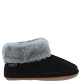 Sheepskin Slippers Black Leopard: LADIES BOOTYS
