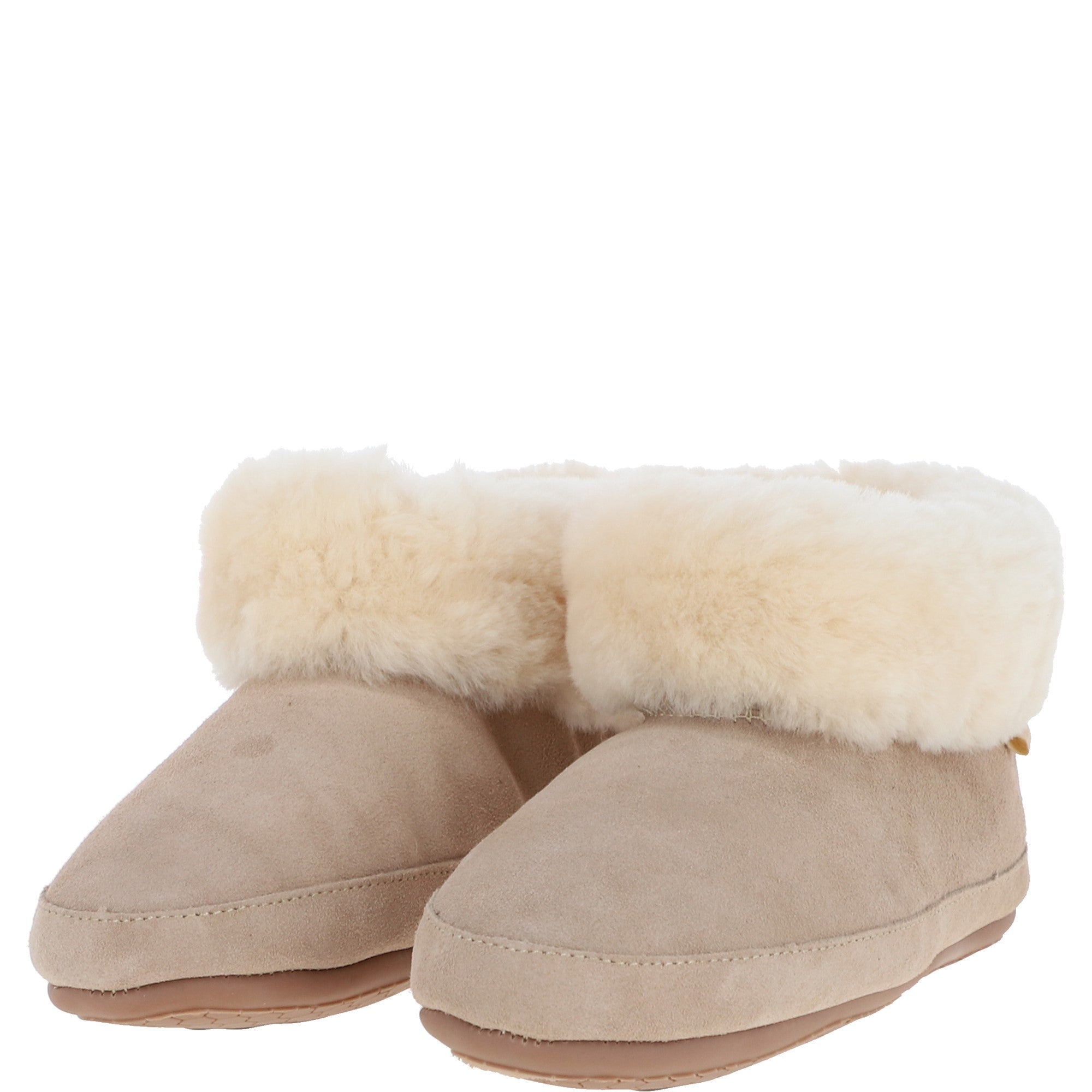 Sheepskin Slippers Beige Leopard: LADIES BOOTYS