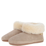Sheepskin Slippers Beige Leopard: LADIES BOOTYS