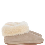 Sheepskin Slippers Beige Leopard: LADIES BOOTYS