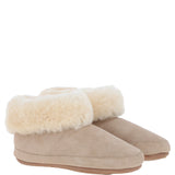 Sheepskin Slippers Beige Leopard: LADIES BOOTYS