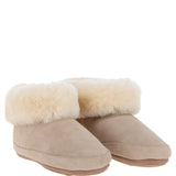 Sheepskin Slippers Beige Leopard: LADIES BOOTYS
