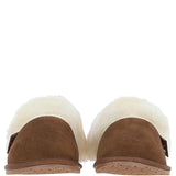 Fenland Real Sheepskin Wool Mule Slippers Chestnut: ladies elena