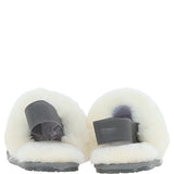 Fenland Real Sheepskin Wool Mule Slippers Grey: ladies elena