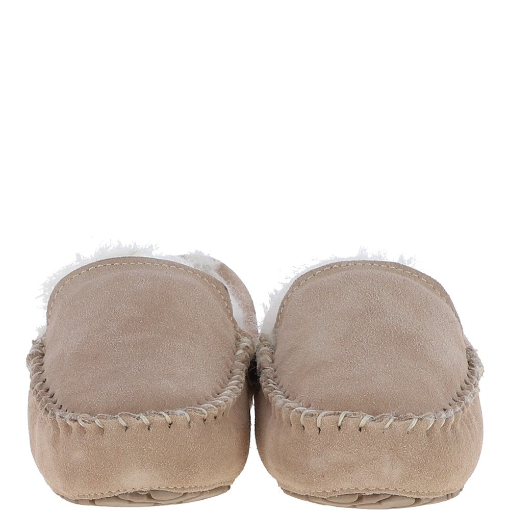 Fenland Ladies  Suede Sheepskin Loafers Beige: LADIES LOAFERS