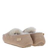 Fenland Ladies  Suede Sheepskin Loafers Beige: LADIES LOAFERS
