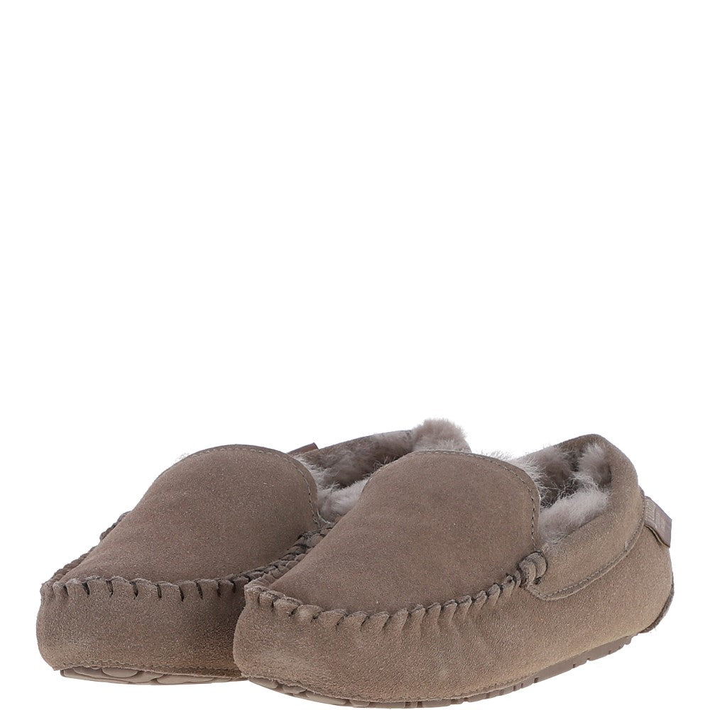 Fenland Ladies  Suede Sheepskin Loafers Mink: LADIES LOAFERS