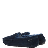 Fenland Ladies  Suede Sheepskin Loafers Navy: LADIES LOAFERS