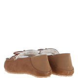 Women's Classic  Suede Sheepskin Moccasins Tan: Megan