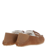 Women's Classic  Suede Sheepskin Moccasins Tan: Megan