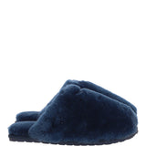 Fenland Ladies Classic Sheepskin Scuffs Navy: LADIES SCUFFS