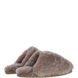 Fenland Ladies Classic Sheepskin Scuffs Taupe: LADIES SCUFFS