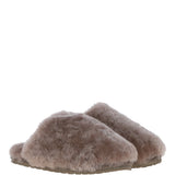 Fenland Ladies Classic Sheepskin Scuffs Taupe: LADIES SCUFFS