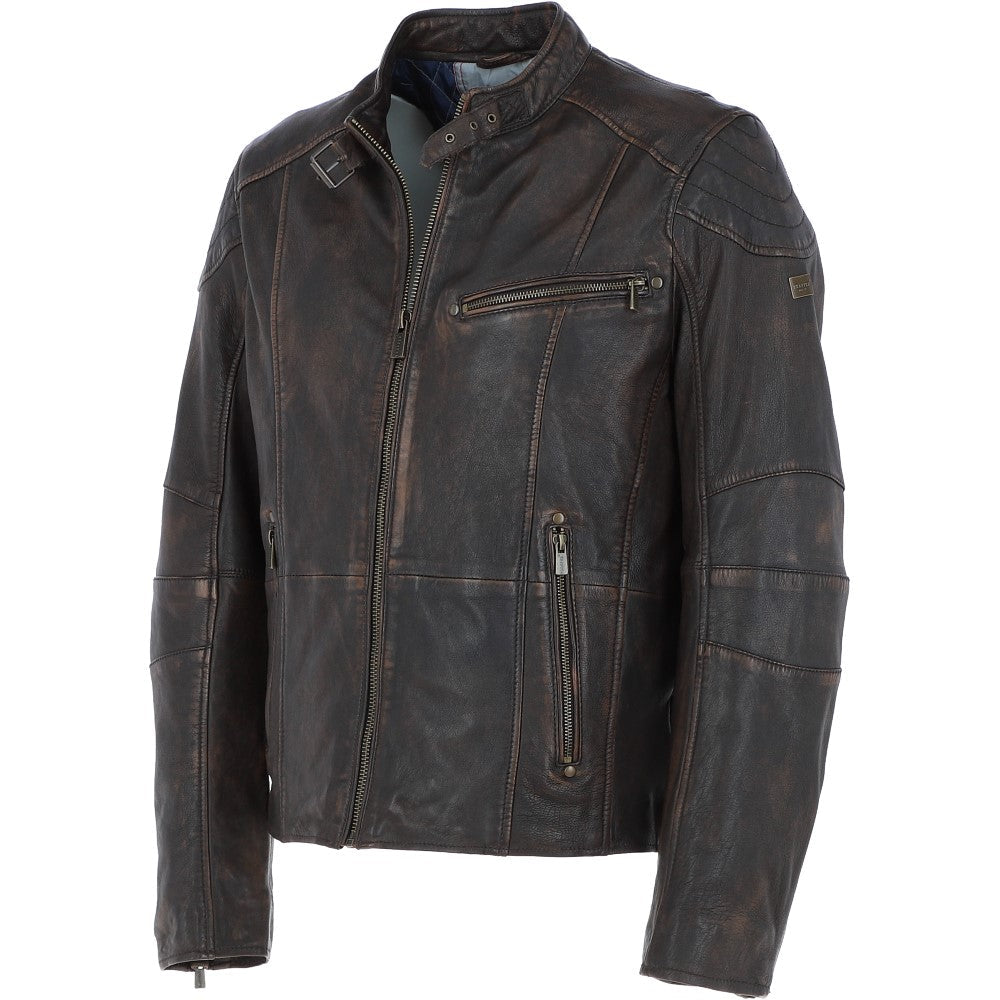 Trapper Leather Jacket Coffee : Largo