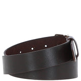 Women's Fashion Leather Belt with Gold Metal Pin Buckle Brown: LB-301