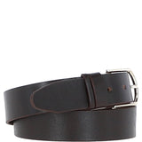 Women's Fashion Leather Belt with Gold Metal Pin Buckle Brown: LB-301