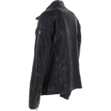 Vintage Wash Leather Biker Jacket Black: Lent 2