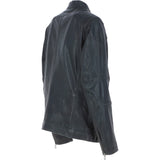 Leather Biker Jacket Charcoal: Lent 2