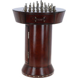 Ashwood Exquisite Leather Checkers Game Table: LF-139