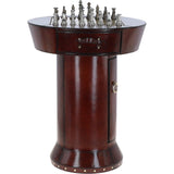 Ashwood Exquisite Leather Checkers Game Table: LF-139