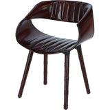 Ashwood luxury Leather Nougat Chair Chestnut: LF-141