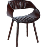 Ashwood luxury Leather Nougat Chair Chestnut: LF-141