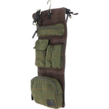 Vintage Oily Hanging Leather Wash Bag Tweed: LIAM