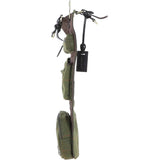 Vintage Oily Hanging Leather Wash Bag Tweed: LIAM