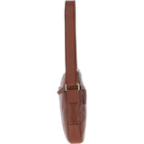 Mens Leather Messenger Bag Chestnut: GB Logan