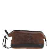 Ashwood Leather Wash Bag Brown: LOU