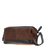 Ashwood Leather Wash Bag Brown: LOU