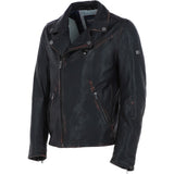 Trapper Men’s Leather Biker Jacket Black: m callum