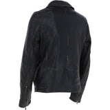 Trapper Men’s Leather Biker Jacket Black: m callum