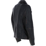 Trapper Men’s Leather Biker Jacket Black: m callum
