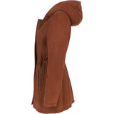 Fenland Women's Nubuck Leather Hooded Coat Rust:  Maisie