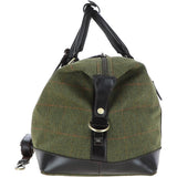 Large Vintage Leather Travel Holdall tweed: Marcus